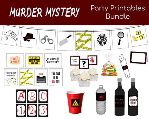 murder mystery packet|Downloadable Murder Mystery Party Games .